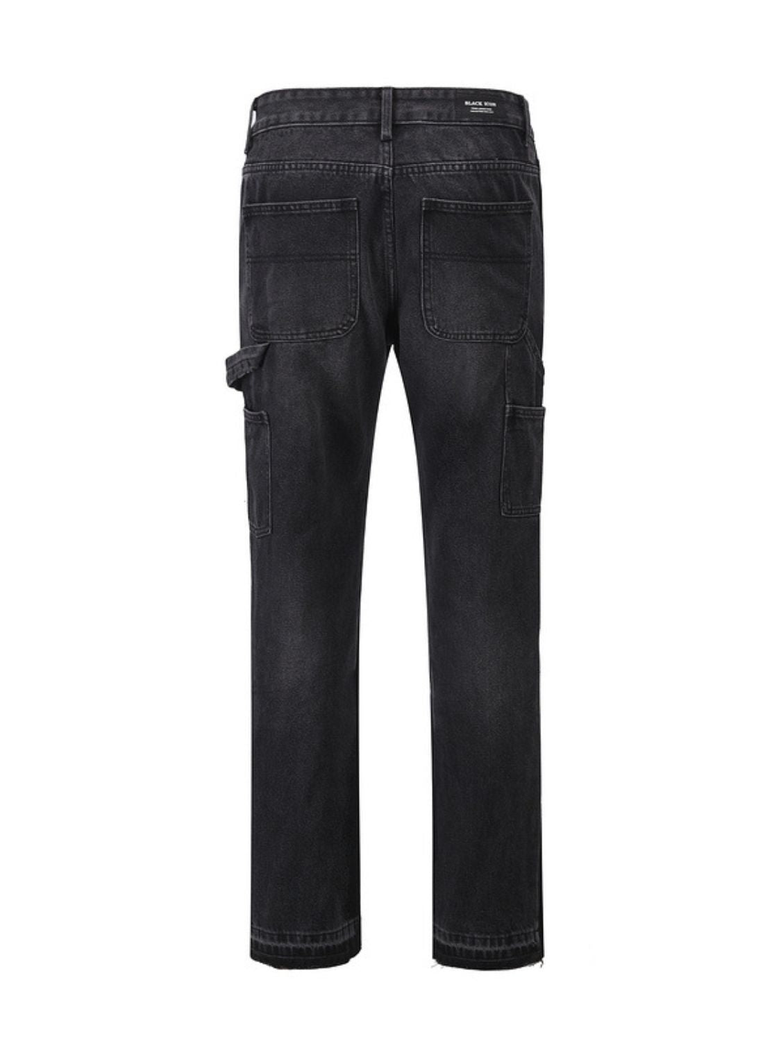 Men's Full Size Washed Straight Leg Jeans Plus Size Fit