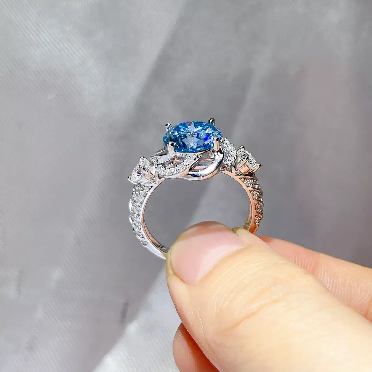3 Carat 925 Sterling Silver Moissanite Ring