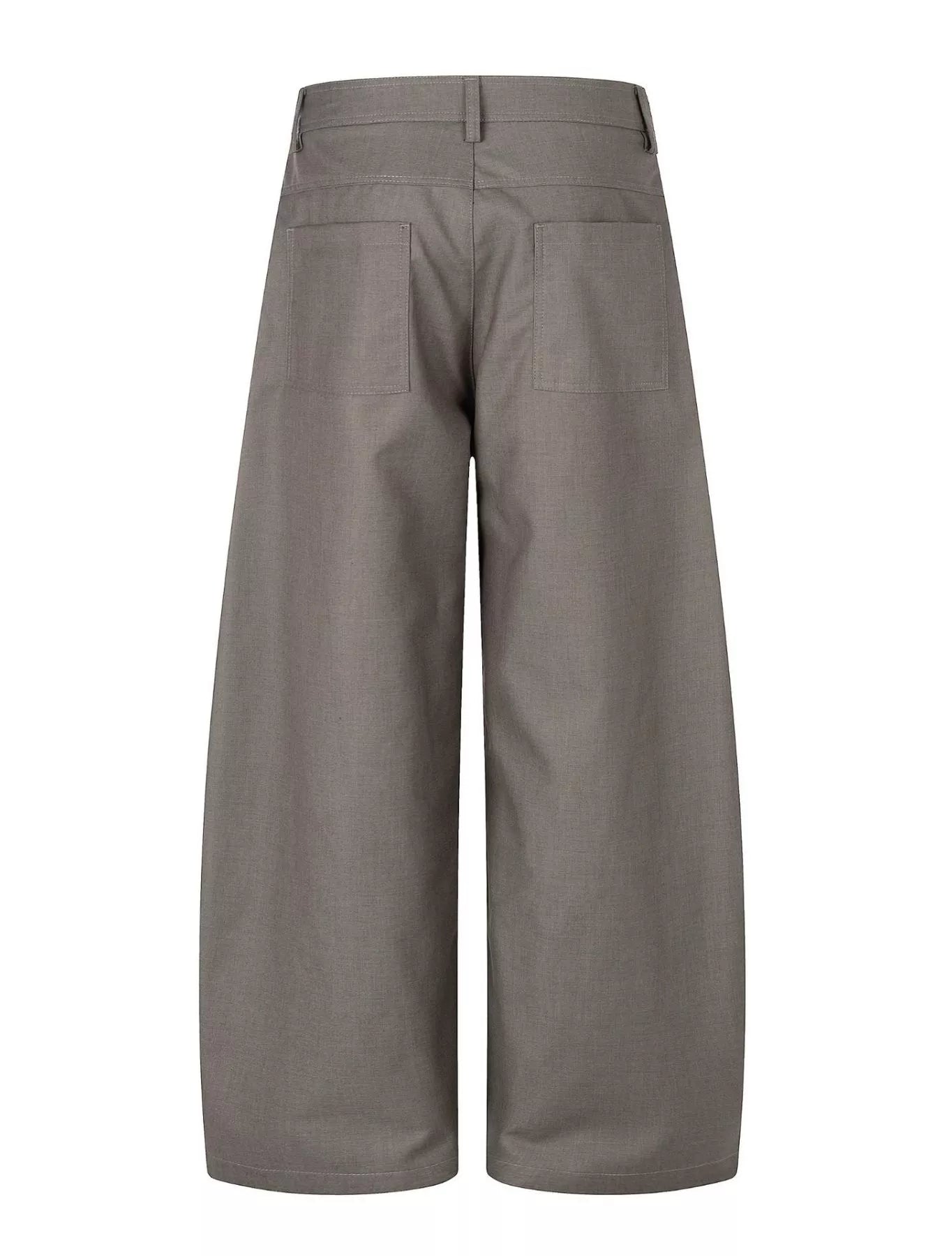 Men's Asymmetrical Button Wide-Leg Pants