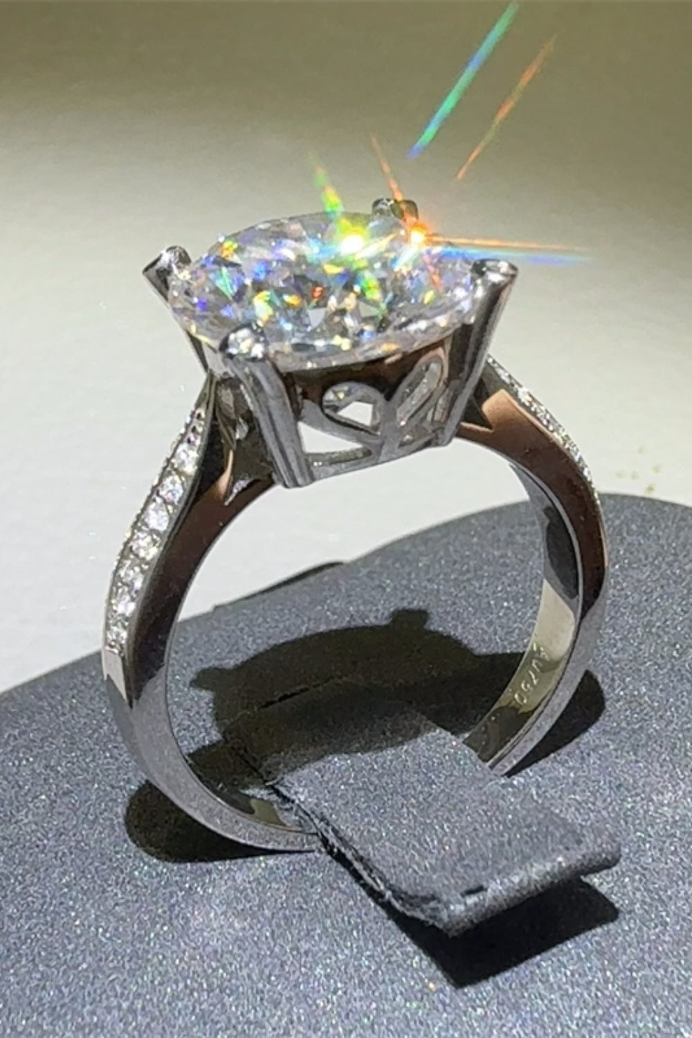 5 Carat Moissanite 925 Sterling Silver Ring for Women