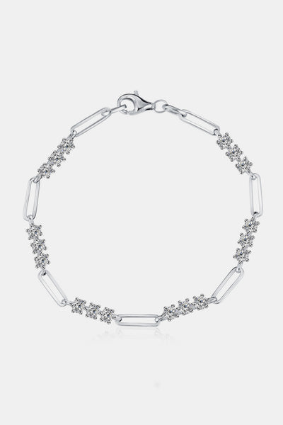 1.8 Carat Moissanite 925 Sterling Silver Bracelet for Elegance