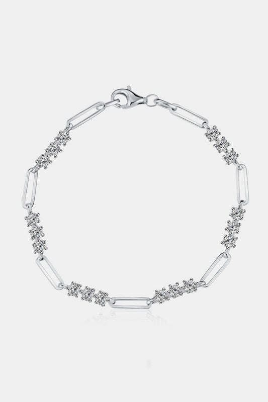 1.8 Carat Moissanite 925 Sterling Silver Bracelet for Elegance