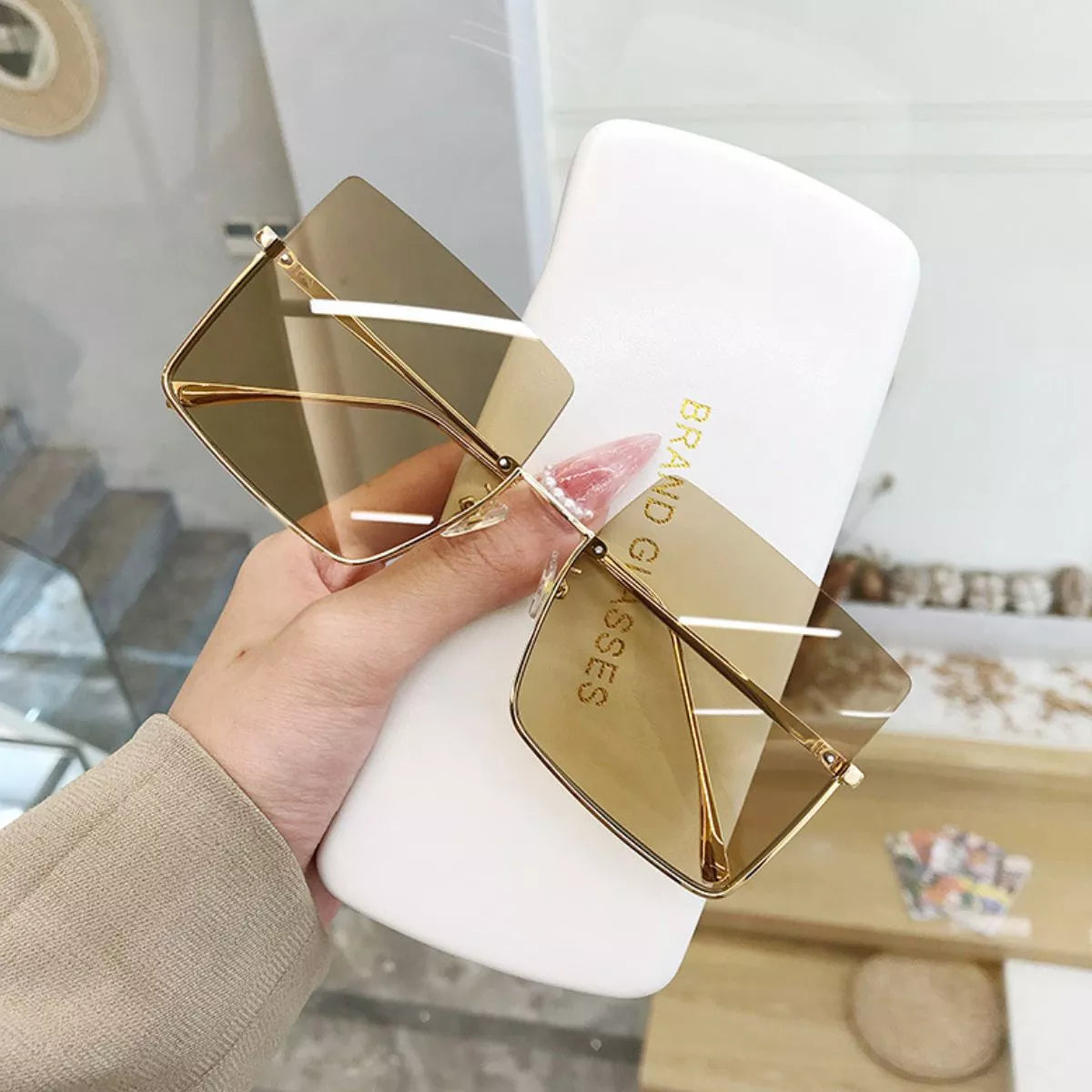 Oversized Square Sunglasses