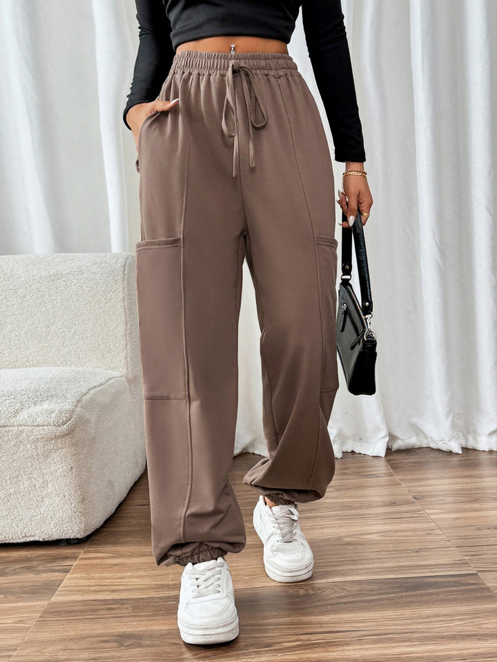 Chic Tie-Waist Joggers with Pockets