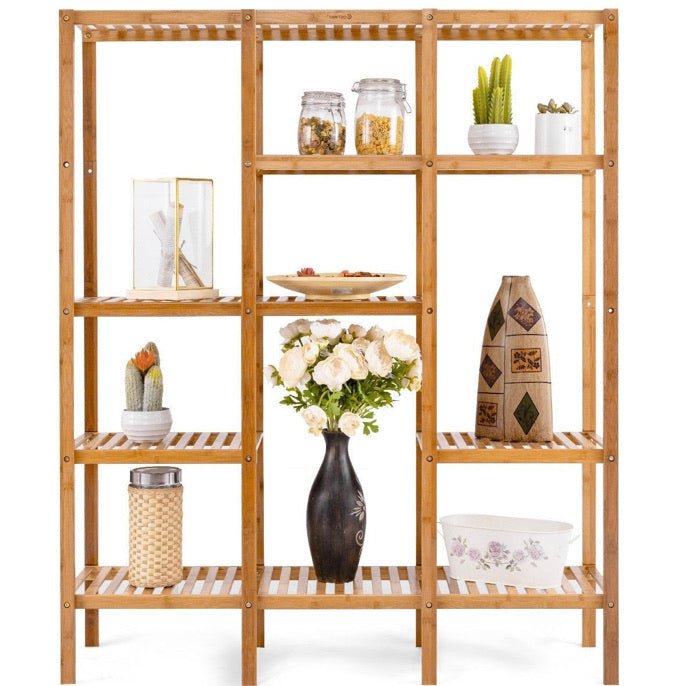 Eco-Friendly Bamboo 4-Shelf Bookcase