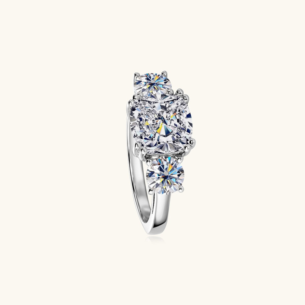 3.5 Carat Moissanite 925 Sterling Silver Ring for Women