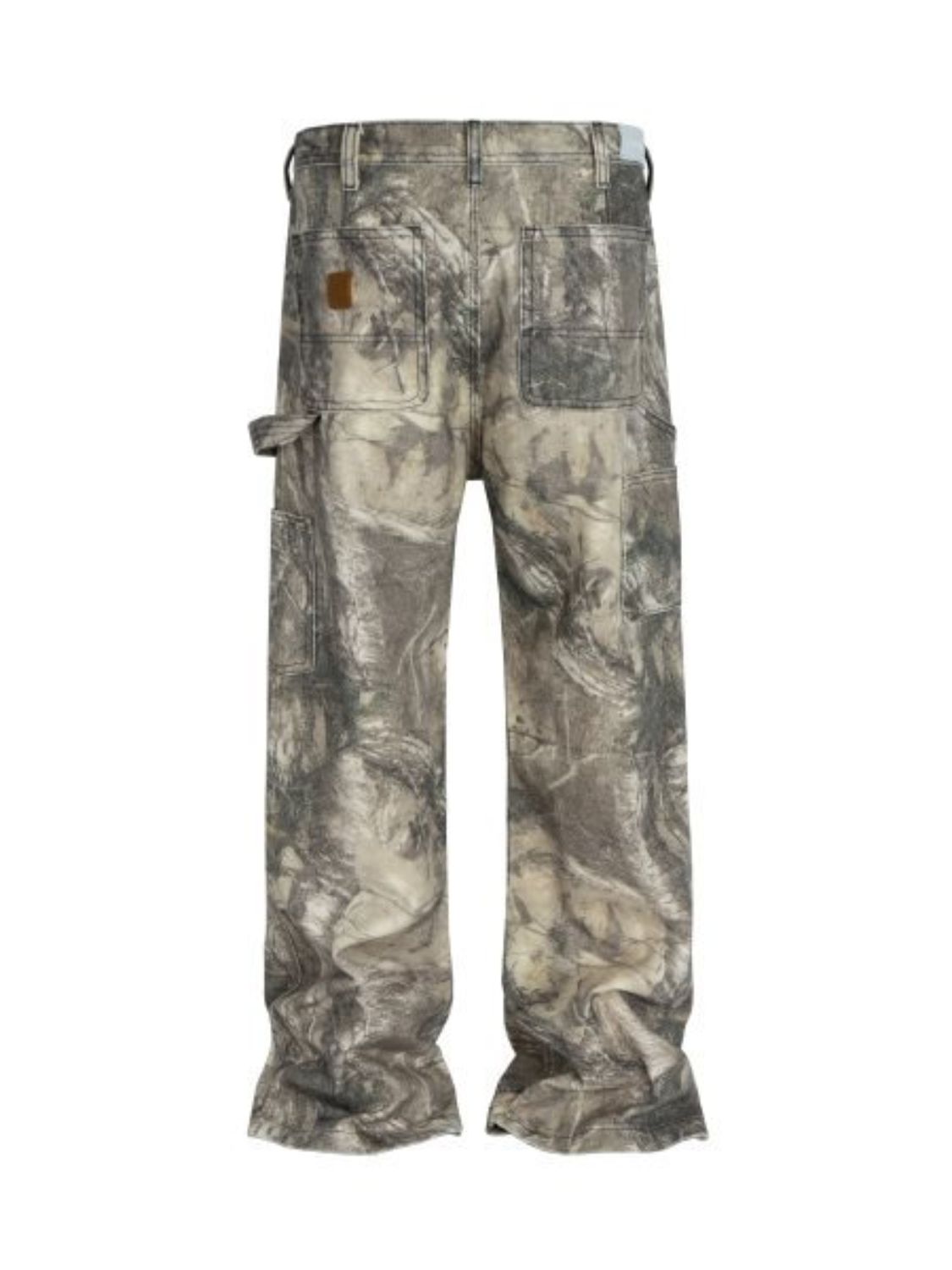 Men's Twig Camouflage Distressed Jeans for Stylish Casual Wear
