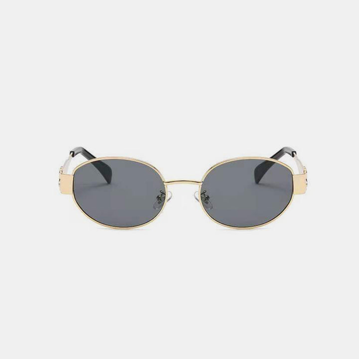 Chic Metal Oval Sunglasses