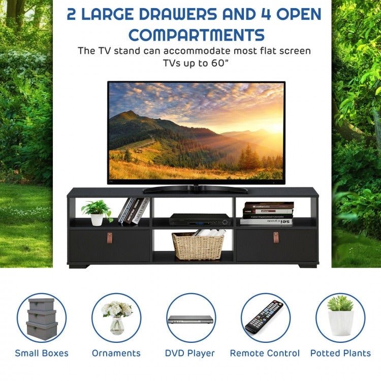 Emeral Tv Stand Up To 60” With Drawer