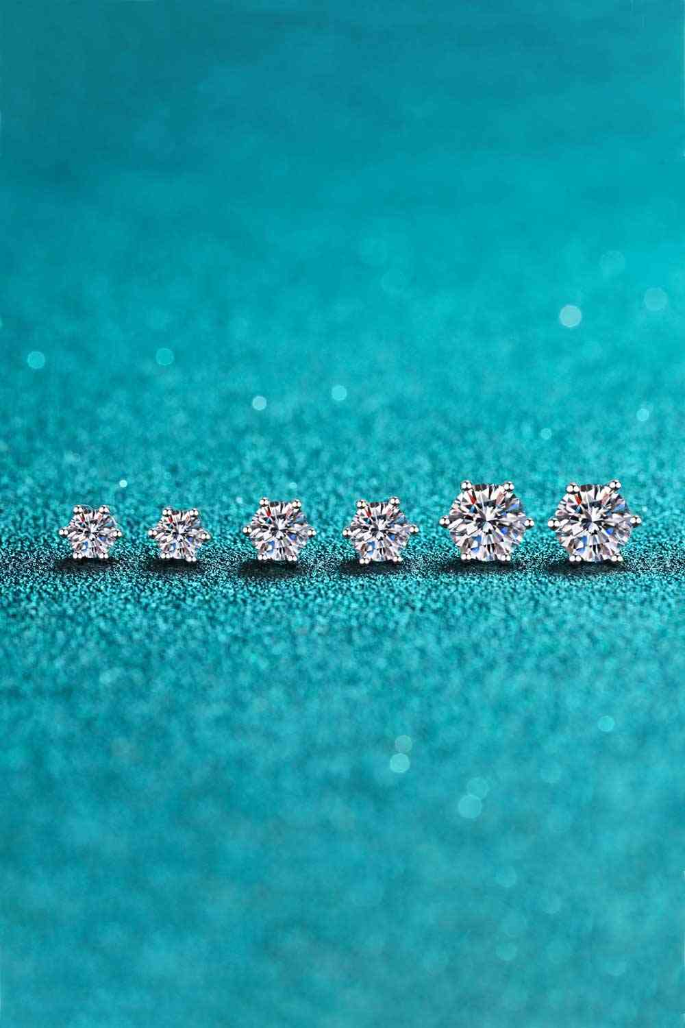 Endless Cheer Moissanite Stud Earrings for Elegant Style