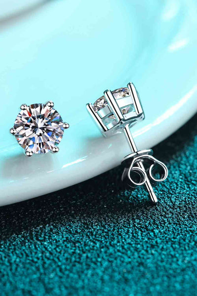 Endless Cheer Moissanite Stud Earrings for Elegant Style