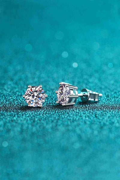 Endless Cheer Moissanite Stud Earrings for Elegant Style