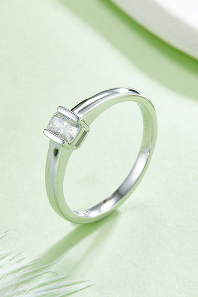 Moissanite 925 Sterling Silver Solitaire Ring for Elegance