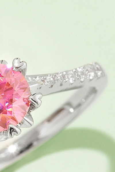 1 Carat Moissanite 925 Sterling Silver Ring for Elegance