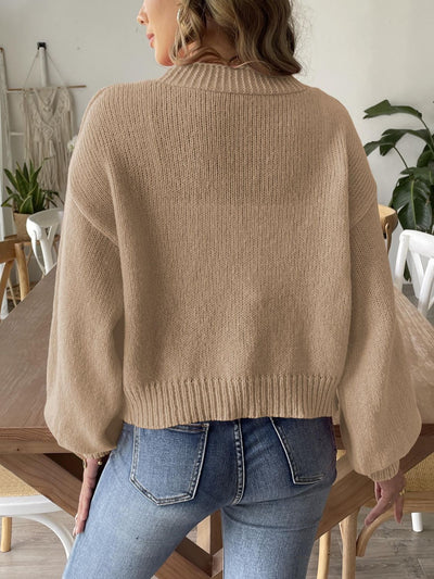 Pearl Open Front Long Sleeve Cardigan for Every Occasion
