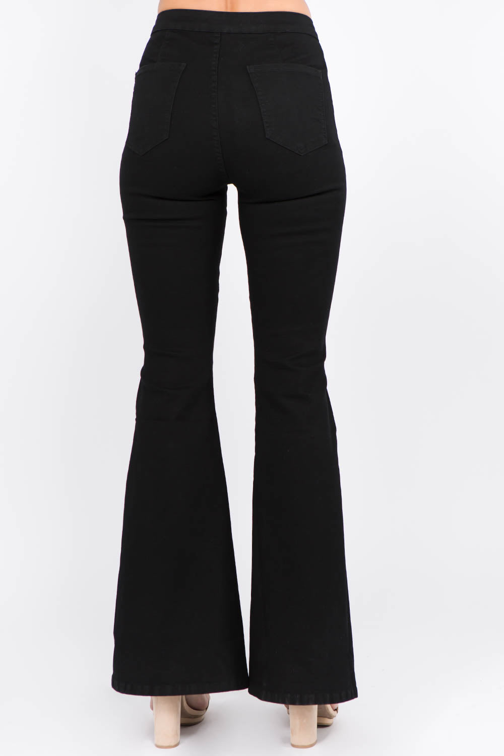 Flare Jeans with Edgy Side Slits by American Bazi