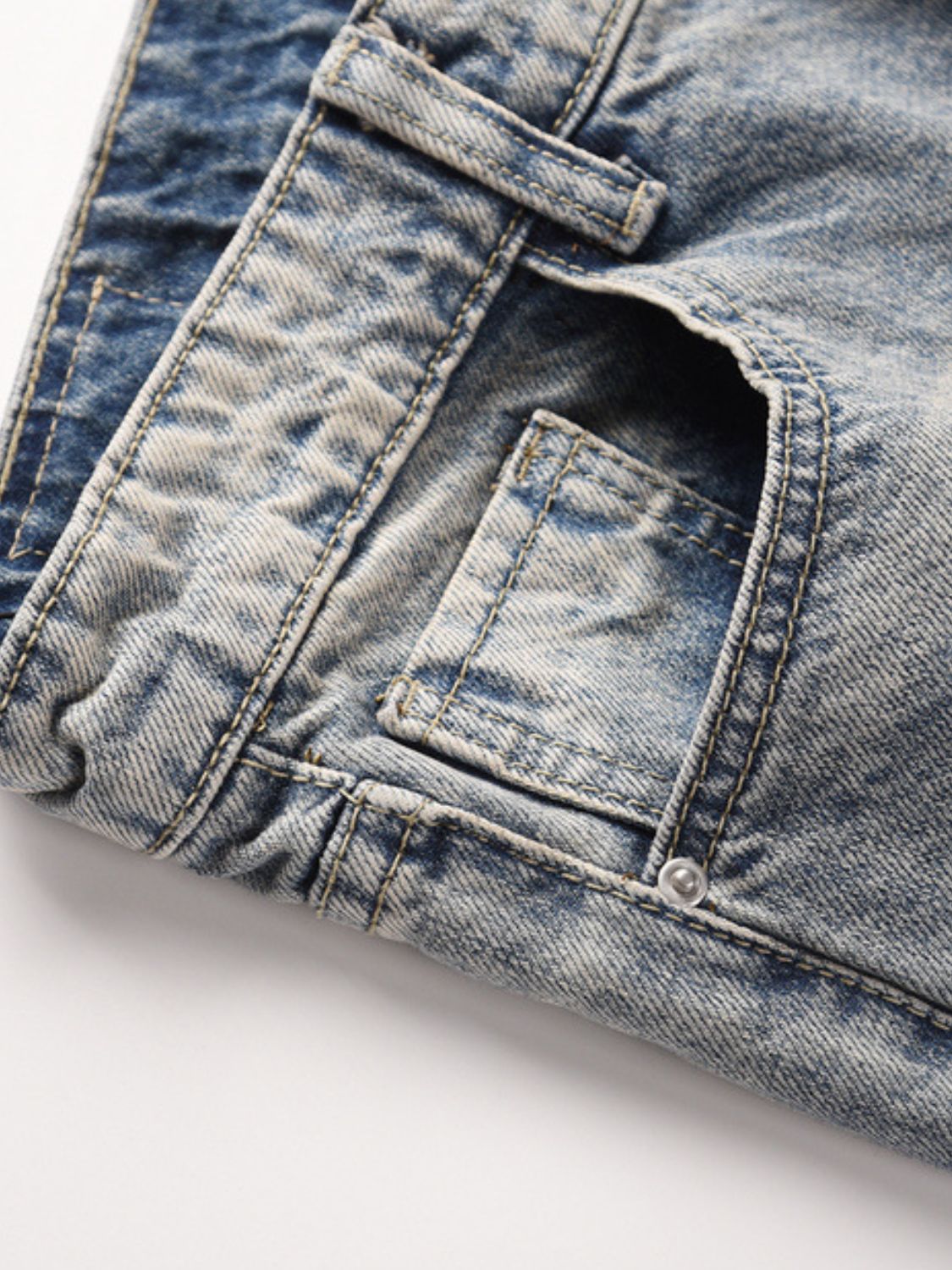 Men's Frayed Hem Bootcut Jeans for Modern Style Fashion