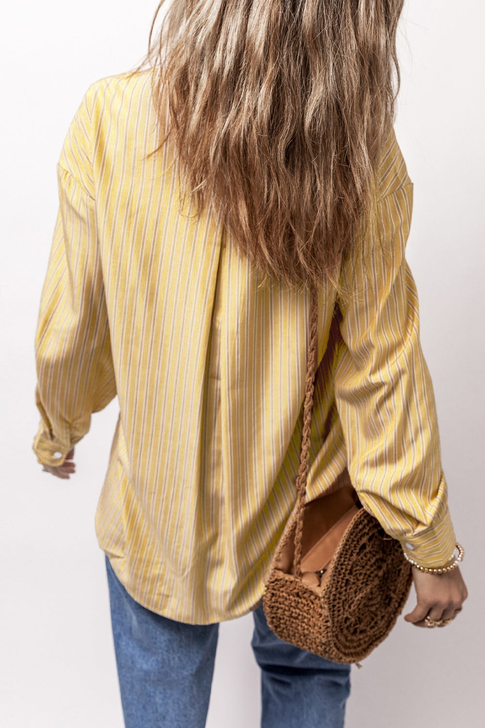 Stylish Striped Long Sleeve Dress Shirt