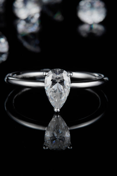 1 Carat Moissanite 925 Sterling Silver Solitaire Ring Design