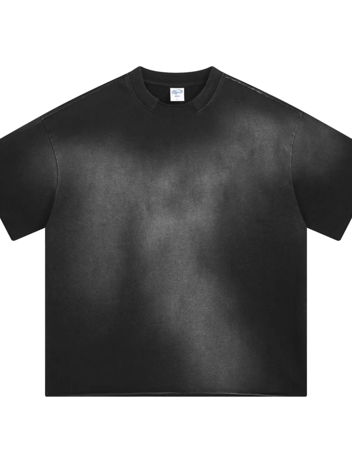 Men's Washed Round Neck Gradient T-Shirt for Effortless Style