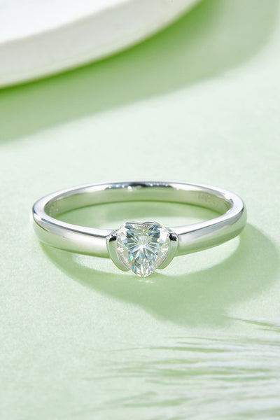 Moissanite 925 Sterling Silver Solitaire Ring for Elegance