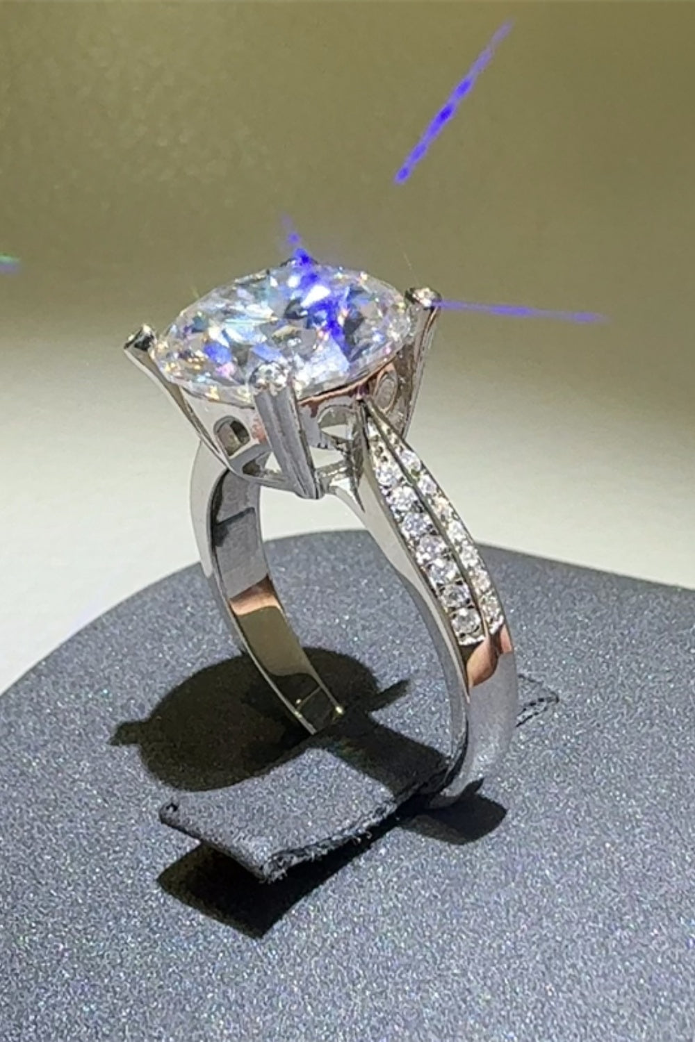 5 Carat Moissanite 925 Sterling Silver Ring for Women