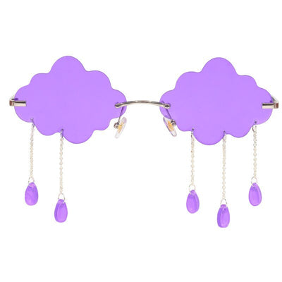 Vintage-Inspired Rimless Sunglasses with Steampunk Flair for Men and Women
