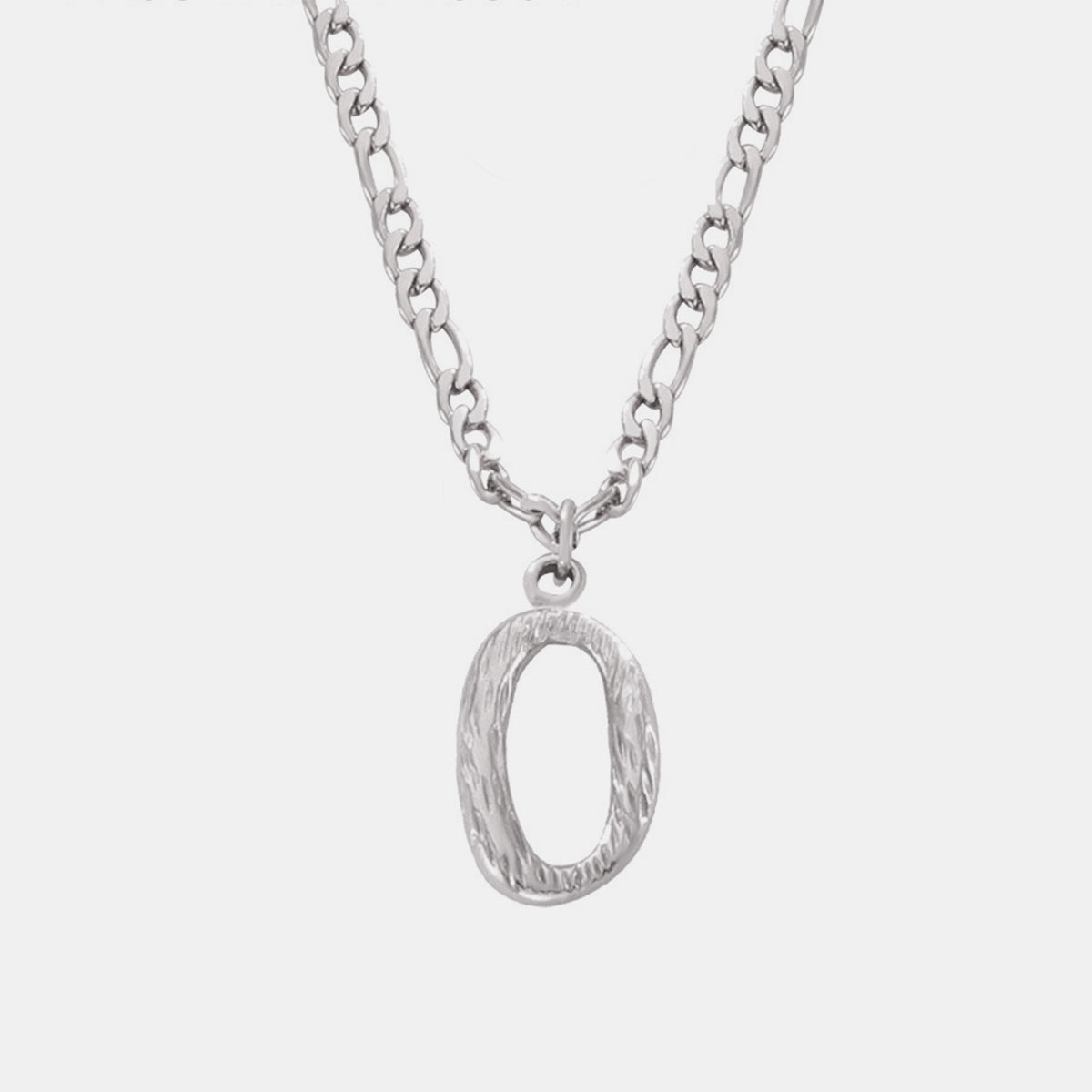 Personalized Titanium Steel Letter Pendant Necklace