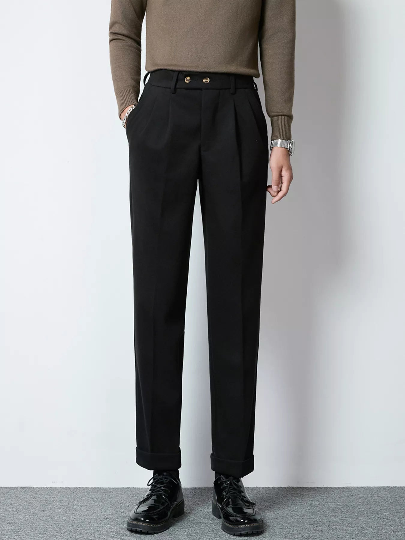 Men's Pleated Dress Pants