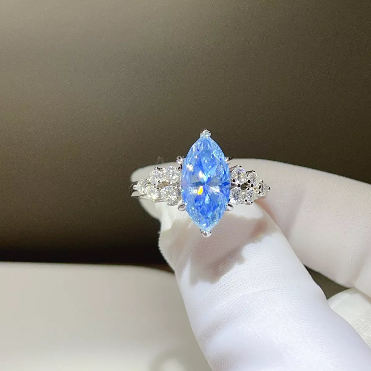 3 Carat 925 Sterling Silver Moissanite Ring