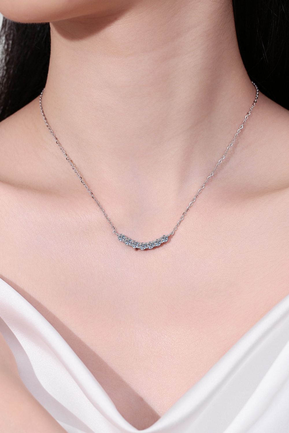 1.4 Carat Moissanite 925 Sterling Silver Necklace for Women