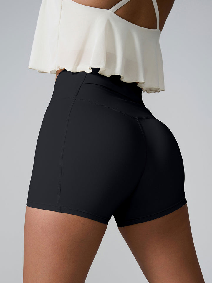 Chic High Waist Performance Shorts