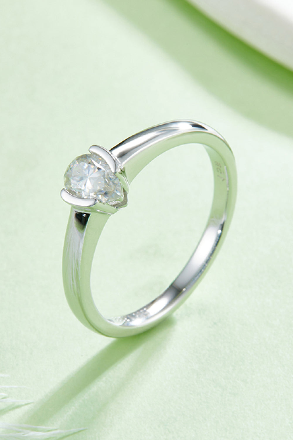 Moissanite 925 Sterling Silver Solitaire Ring for Elegance