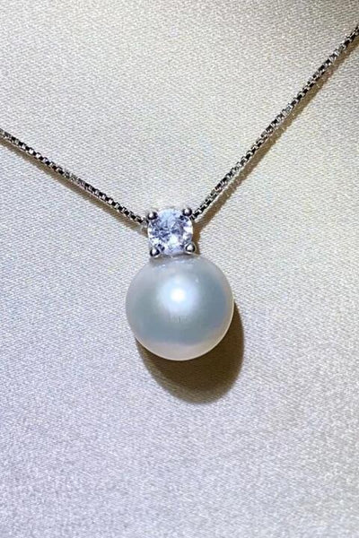 Elegant Freshwater Pearl 925 Sterling Silver Necklace