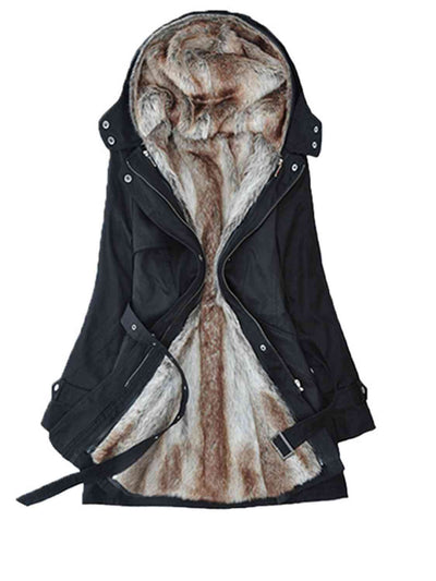Transformable Three-in-One Hooded Jacket with Liner