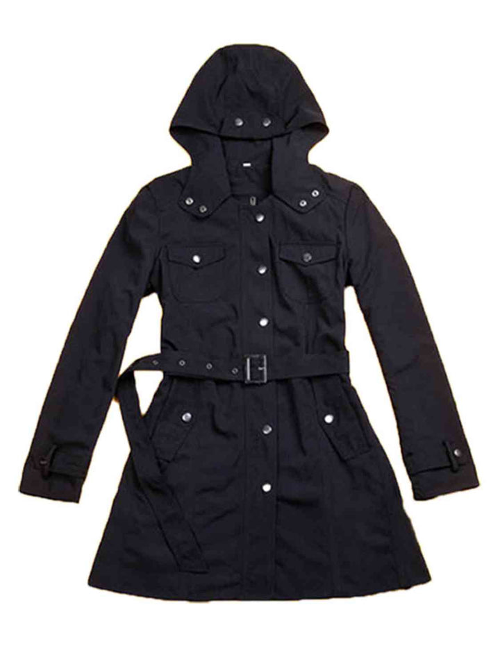 Transformable Three-in-One Hooded Jacket with Removable Liner