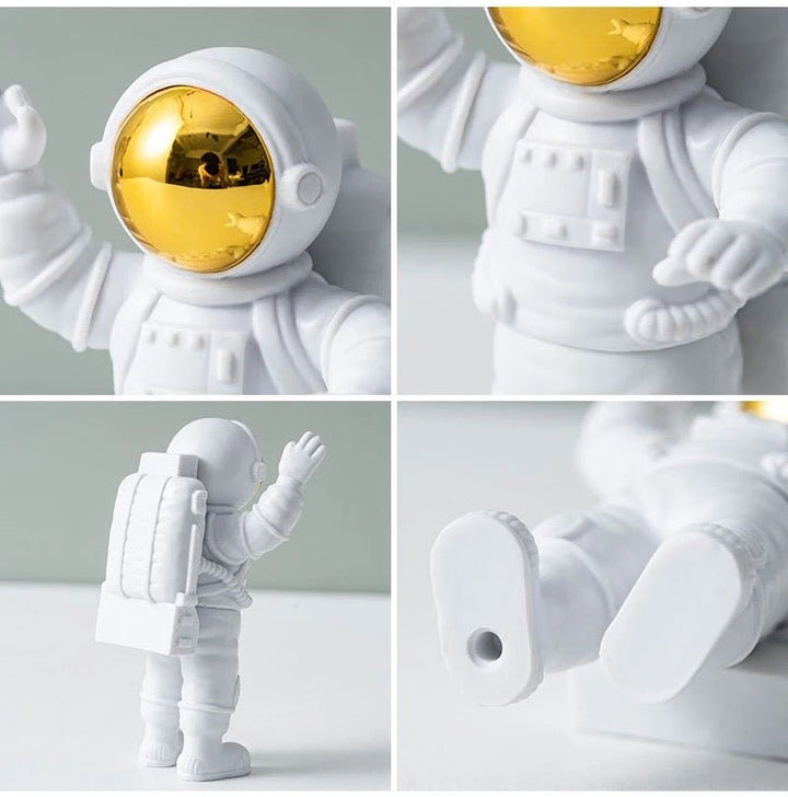 Galactic Explorer Resin Astronaut Trio - Desktop Space Odyssey Figures
