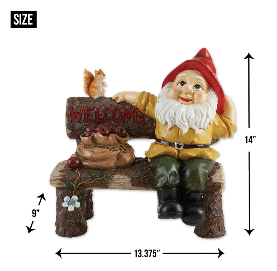 Garden Gnome Welcome Statue