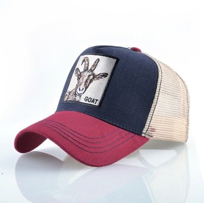 Goat Embroidery Snapback Cap for Urban Style