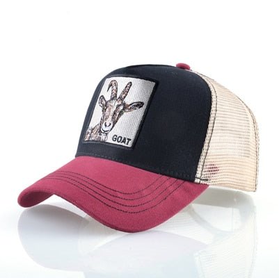 Goat Embroidery Snapback Cap for Urban Style