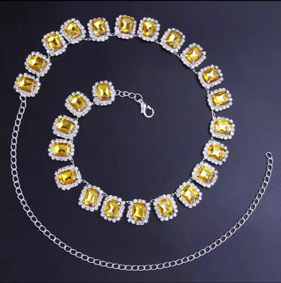 Gold Crystal Rhinestone Choker Necklace For Women Elegant Dainty Glamour Jewelry Statement Piece