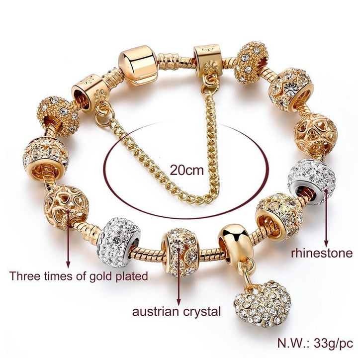 Gold heart Bracelets&Bangles