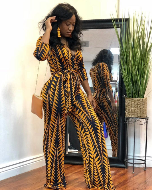 Radiant Golden Chic Jumpsuit for Stylish Elegance