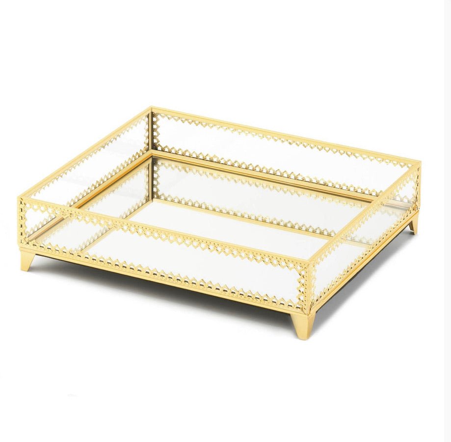 Gold Motif Jewelry Tray