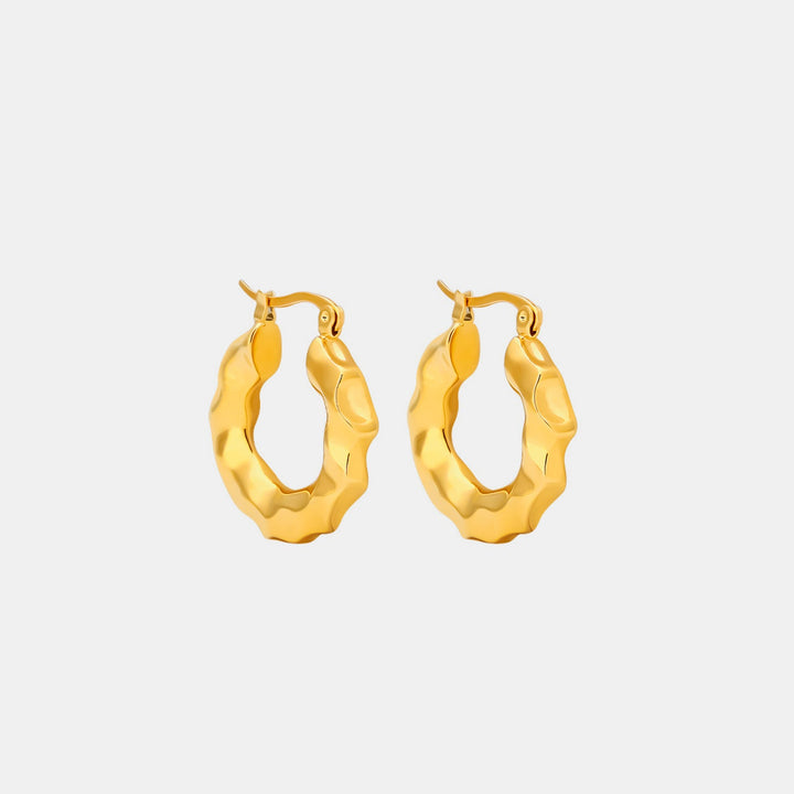 Gold-Plated Huggie Earrings