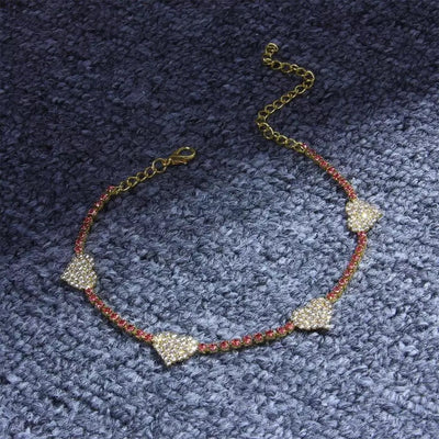 Heart Crystal Anklet for Women Dainty Jewelry Sparkling Heart Charm Perfect for Everyday and Special Occasions