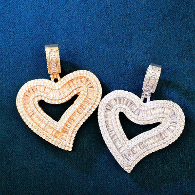 Heart Tennis Necklace