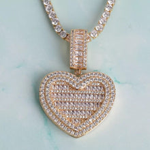 Heart Tennis Necklace For Women Elegant Jewelry Sparkling Statement Necklace Gift Idea