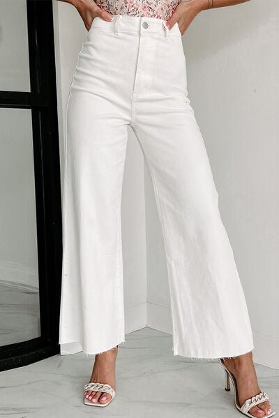 Elevated Wide Leg Denim Pants