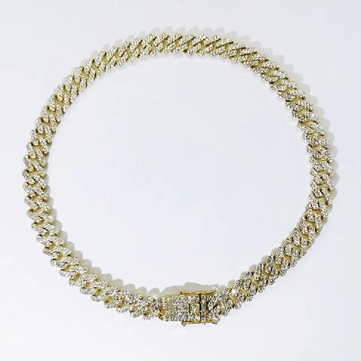Iced Out Cuban Bracelet- Necklace set